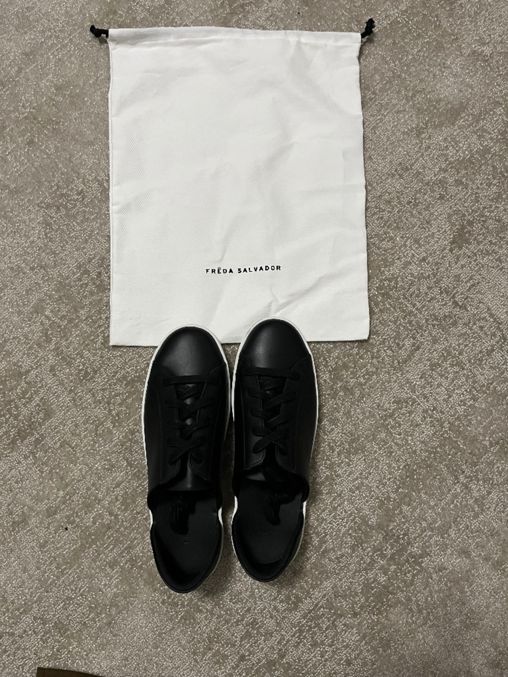 Freda Salvador Unworn Black Slip-On Eda D'Orsay Sneakers Size 6